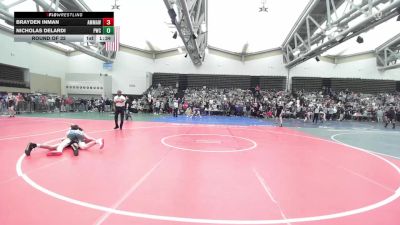 128-I lbs Round Of 32 - Brayden Inman, AMERICAN MMA AND WRESTLING vs Nicholas Delardi, Prime Wrestling Club