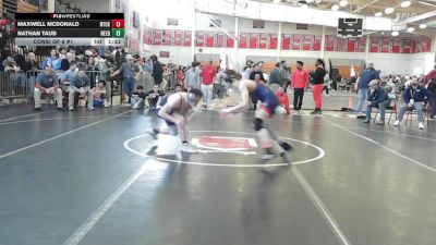 132 lbs Consi Of 8 #1 - Maxwell McDonald, Natick vs Nathan Taub, Needham