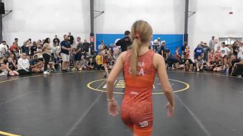 29 lbs Quarterfinal - Kona Hughes, Badger Girls Elite - W vs Olivia Rex, PA West Yellow - W