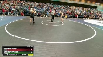 113 lbs Champ. Round 2 - Quinton Daniels, Placer vs Preston Myren, Kelso