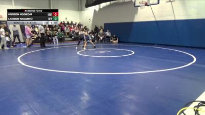 118-123 lbs 1st Place Match - Landon Navarro, North Fayette Valley vs Huston Hookom, Independence