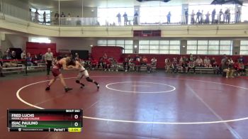 125 lbs Cons. Round 5 - Fred Luchs, Rhode Island College vs Isiac Paulino, Springfield