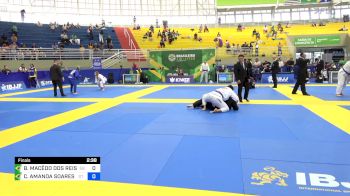 BRUNA MACÊDO DOS REIS MADEIRA vs CAROLINE AMANDA SOARES RÊGO 2024 Brasileiro Jiu-Jitsu IBJJF