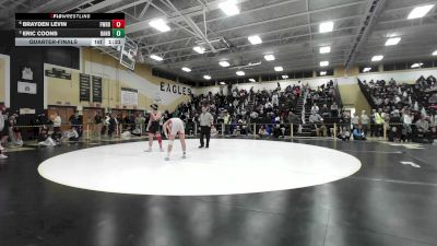 175 lbs Quarterfinal - Brayden Levin, Fairfield Warde vs Eric Coons, Danbury