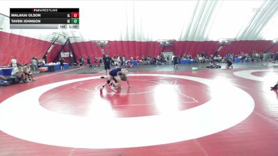 138 lbs Champ Round 1 (16 Team) - Malakai Olson, Albert Lea Area vs Taven Johnson, Reedsburg