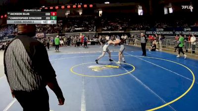 D 1 144 lbs Cons. Round 5 - Jackson Ellis, Central - B.R. vs Christopher Stricker, Jesuit