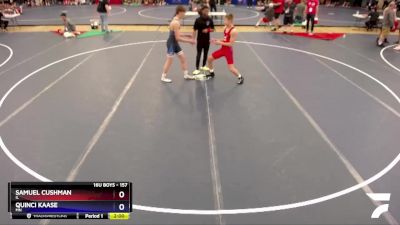 157 lbs Cons. Round 2 - Samuel Cushman, IL vs Quinci Kaase, MN