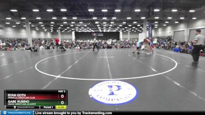 165 lbs Cons. Round 2 - Ryan Goth, Pinnacle Wrestling Club vs Gabe Rubino, Ubasa Wrestling Academy