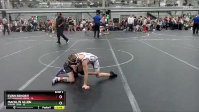 60 lbs Semis (4 Team) - Evan Bender, Mat Warriors Green vs Macklin Allen, Xtreme Team