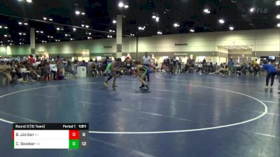 126 lbs Round 3 (10 Team) - Cole Bowker, Franklin Blue vs Blayson Jordan, Storm Wrestling Black