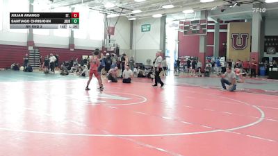 130 lbs Rr Rnd 3 - Julian Arango, St. Joes Metuchen vs Santiago Chrisjohn, Journeymen