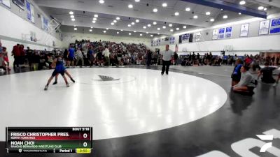 59 lbs Quarterfinal - Noah Choi, Rancho Bernardo Wrestling Club vs Frisco Christopher Presas, North Torrance