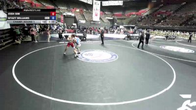 150 lbs Champ. Round 1 - Josh Sim vs Wyatt Williams, Chico High School Wrestling