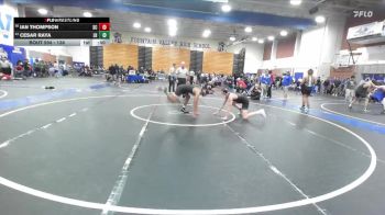 138 lbs Cons. Round 3 - Cesar Raya, Laguna Hills vs Ian Thompson, San Clemente