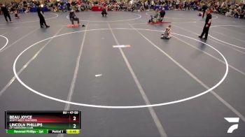 47-50 lbs Cons. Round 1 - Beau Joyce, Scott West Panthers vs Lincoln Phillips, CP Takedown Club