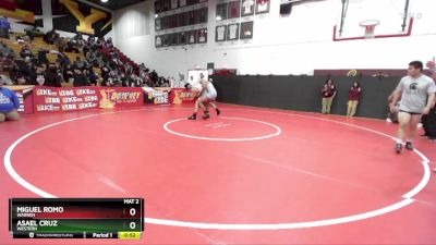 190 lbs Cons. Round 4 - Miguel Romo, Warren vs Asael Cruz, Western