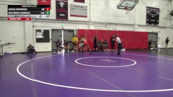 125 lbs Cons. Round 3 - Jonas Espinoza, Imperial Valley College vs Wilfredo Noriega, East Los Angeles College