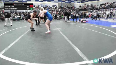 138 lbs Consi Of 4 - PK Sinclair, Midwest City Bombers vs Nevaeh Dorsey, Midwest City Bombers
