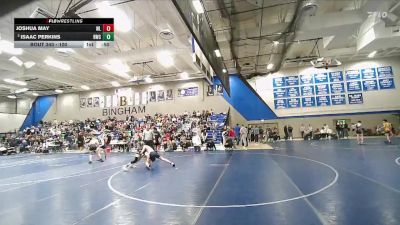 100 lbs Cons. Semi - Isaac Perkins, Sanderson Wrestling Academy vs Joshua May, Northside Wrestling Club