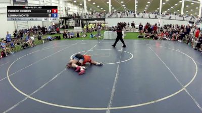 115 lbs Phoebe Richers, Texas Blue vs Lennah Monts, Kansas