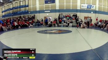 132 lbs Semis & Wb (16 Team) - Nathan Crawford, Martinsville vs William Radar, Terre Haute South