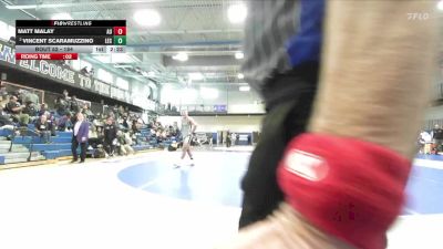 184 lbs Quarterfinal - Matt Malay, Ashland vs Vincent Scaramuzzino, Lake Erie