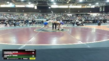 235 lbs Quarterfinal - Madison Meyer, Baker/Powder vs Charley Timms, Reed