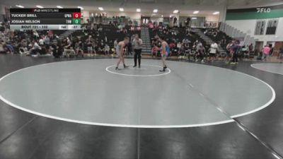 132 lbs Cons. Round 5 - Tucker Brill, Great Plains Wrestling Academy vs Josiah Nelson, THWC