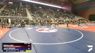 106-112 lbs Round 1 - Bianca Maez, Green River Grapplers Wrestling vs Jadyn Graham, Jackson Hole Wrestling Club