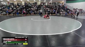 150 lbs Quarterfinal - Benjamin Smith, Honey Badger Wrestling Club vs Colby Gray, MoWest