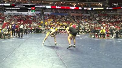 2A-150 lbs Quarterfinal - Shane Hanford, West Marshall vs Aiden Hippen, Clear Lake