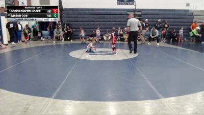 40 lbs Champ. Round 1 - Easton Oos, Treasure Valley Wrestling Club vs Boden Zwiefelhofer, Bulldog Wrestling Club