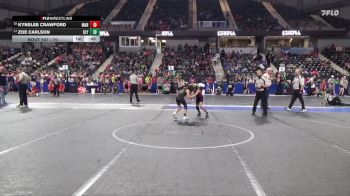 70 lbs Cons. Round 3 - Kynslee Crawford, Marysville vs Zoe Carlson, Slyfox