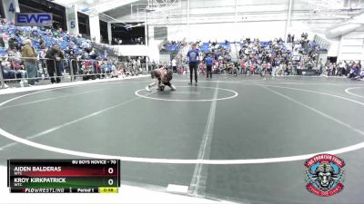 70 lbs 1st Place Match - Aiden Balderas, WTC vs Kroy Kirkpatrick, WTC