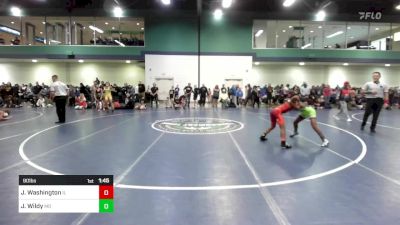 90 lbs Quarterfinal - Jaden Washington, IL vs Justin Wildy, MD