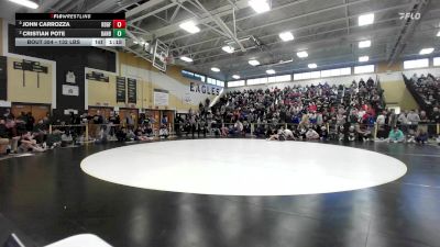 132 lbs Semifinal - John Carrozza, Ridgefield vs Cristian Pote, Danbury