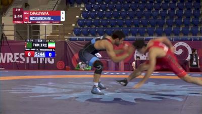 74 kg Semifinal - Mostafa HOSSEINKHANI, IRI vs Atamyrat CHARLYYEV, TKM