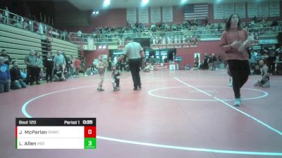 6U - 45 lbs Quarters - Lukon Allen, Indiana vs Jameson McParlan, Oak Hill Wrestling Club