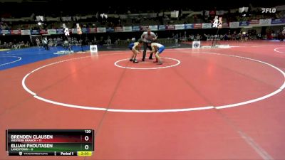 120 lbs Placement (16 Team) - Brenden Clausen, Western Branch vs Elijah Phoutasen, Landstown