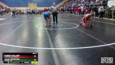 1 - 165 lbs Cons. Round 2 - Gavin Gonzales, Cumberland vs Albert Pollard, Lancaster High School