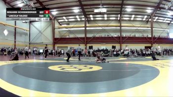 106 lbs Champ. Round 2 - Lincoln Valdez, Pomona vs Benjamin Schoeneberger, Northampton