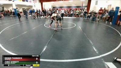 132 lbs Cons. Round 4 - Chris Barrett, Natrona County vs Dennis Thornock, Riverton