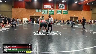 285 lbs Champ. Round 1 - Mustafa Farha, Palomar vs Nehemiah Green, Shasta