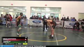 126 lbs Quarterfinal - Brock Mantanona, Palm Desert vs Thomas Le, Laguna Hills