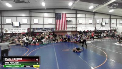 61 lbs Quarterfinal - Taft Poulson, Shootbox Wrestling Club vs Brady Anderson, Southern Utah Elite