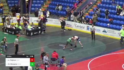 212 lbs Round Of 32 - Jeremy Hajzus, Central Cambria vs Gianni Browne, Meyersdale