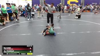 41 lbs Cons. Semi - Eli Cano, Carolina Reapers vs Eli Franklin, River Bluff Youth Wrestling