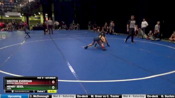 80 lbs Semifinal - Henry Seidl, ANML vs Weston Everman, Outlaw Wresting Club