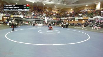 138 lbs Cons. Round 3 - Alejandro Arnold, Minneapolis Lions vs Tyson Peters, Leoti Wichita County HS