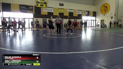 235 lbs Round 3 - Emily Lorenzon, Firestone High School vs Malak Alrzayla, Valley Forge